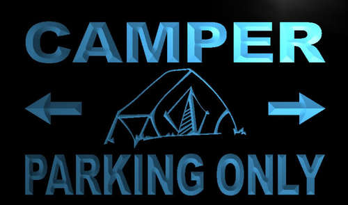 Camper Parking Only Neon Light Sign